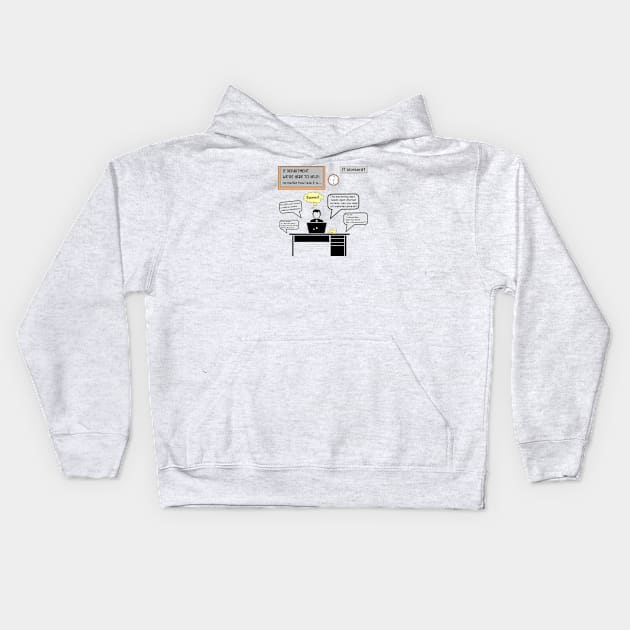 IT Worker #1 Kids Hoodie by itauthentics